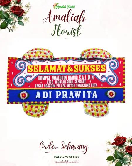 Papan Bunga Ucapan Selamat Luwuk